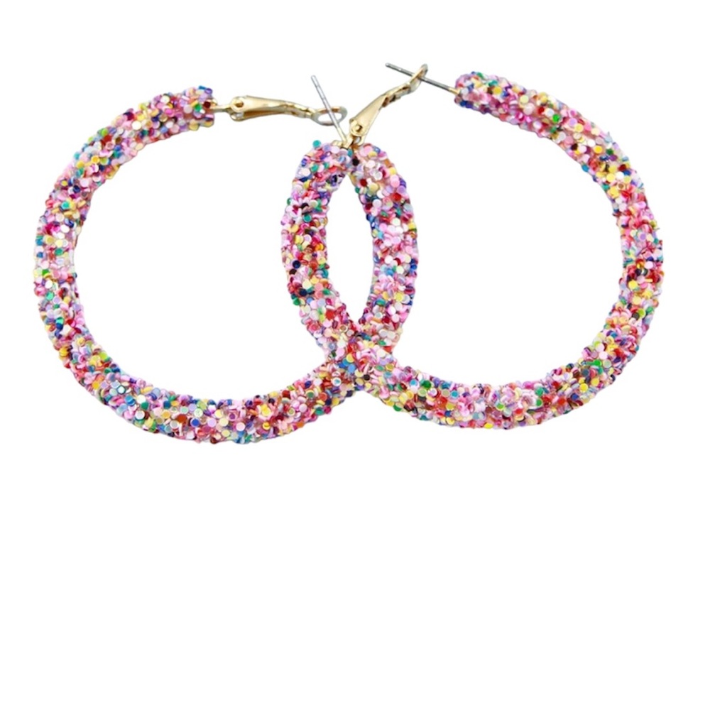 Boho Multicolor Hoop Earrings